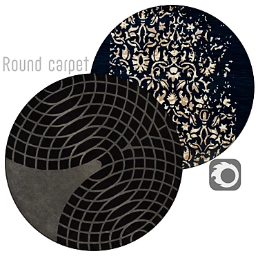 Circular Interior Carpet 3D model image 1 