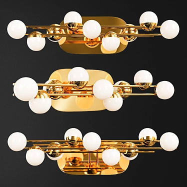 Tessara Sconce: Stylish Lighting Fixture 3D model image 1 