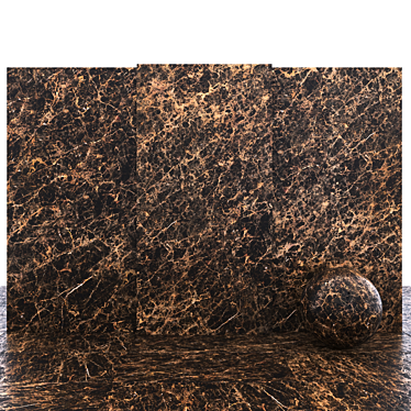 Elegant Dark Emperor Marble Slabs 3D model image 1 