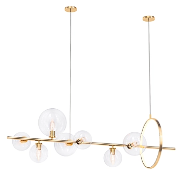 Glowing Bubble Pendant Light 3D model image 1 