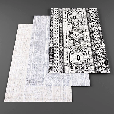 High Resolution Rugs Set 3D model image 1 