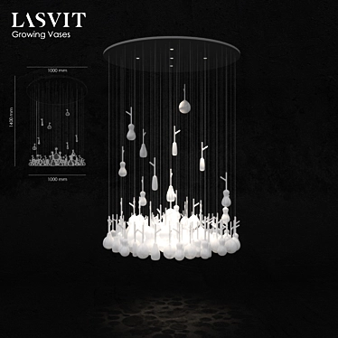 Elevating Blooms: Lasvit Vases 3D model image 1 