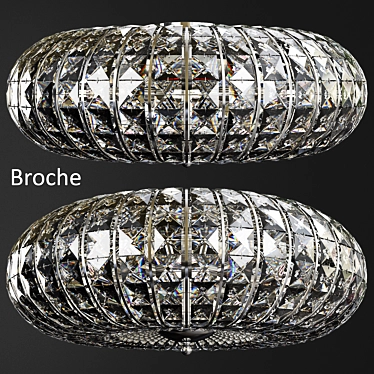 Elegant Chandelier Broche: Stunning Millimeter Design 3D model image 1 