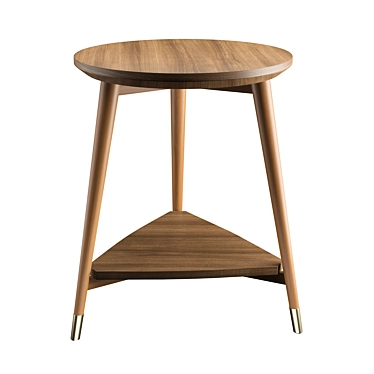 Modern Round Watford Table with Spindle Feet 3D model image 1 