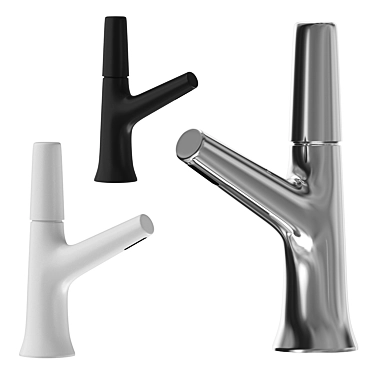 Elegant Single Lever Washbasin Faucet: Cisal Vita 3D model image 1 