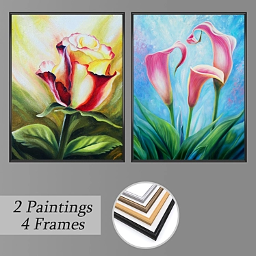 Gallery Collection: Dual Art Paintings 3D model image 1 