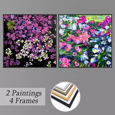 Creative Wall Art Set 3D model image 1 