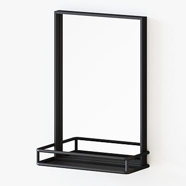 Weston Mirror Shelf: Sleek, Functional 3D model image 1 