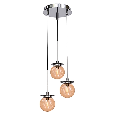 Elegant Murano Glass Pendant Lamp 3D model image 1 