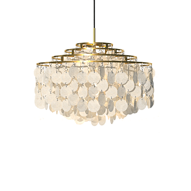 Modern Glass Chandelier: Arundel 3D model image 1 