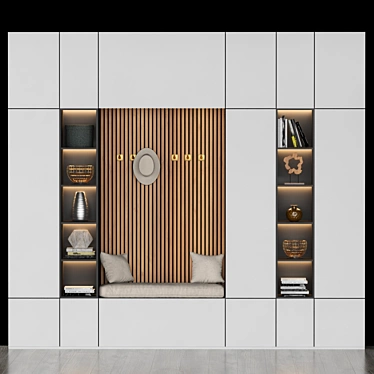 Elegant Hall Furniture Set 3D model image 1 