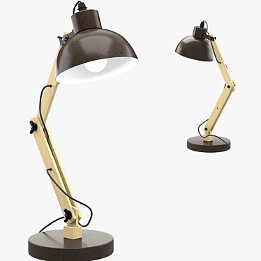 Globo Lighting Wood Table Lamp 3D model image 1 