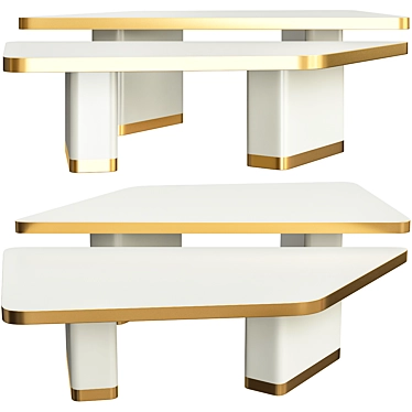 Elegant Venus Coffee Tables 3D model image 1 