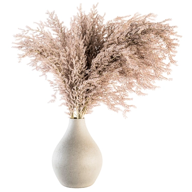 Natural Pampas Grass Bundle 3D model image 1 