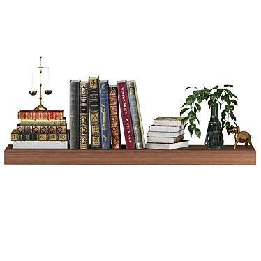 Title: Decorative Book Collection 3D model image 1 