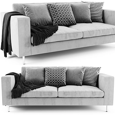 Modern BoConcept Indivi 2-Seater Sofa 3D model image 1 