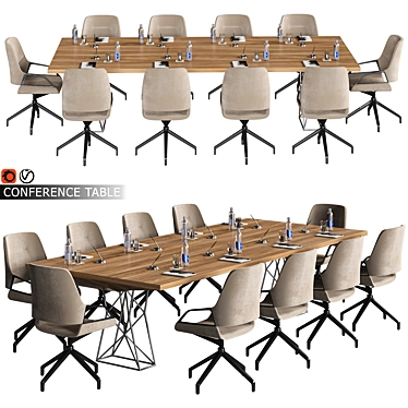  Modern Conference Table 12 3D model image 1 