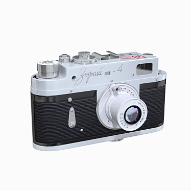 Vintage Zorki 4 Rangefinder Camera 3D model image 1 