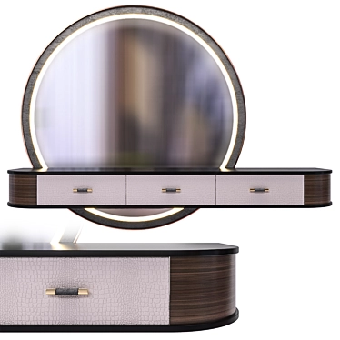 Luxurious Modern Dressing Table 3D model image 1 