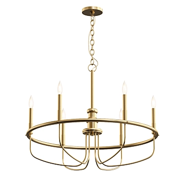 Elegant Venumblack Chandelier 3D model image 1 