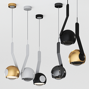 Suspended Brilliance: Io Sospeso Pendant 3D model image 1 