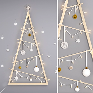 Minimalist Christmas Decor Set 3D model image 1 