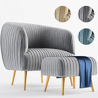 Elegant Sofa Chair: Compact and Stylish 3D model image 1 