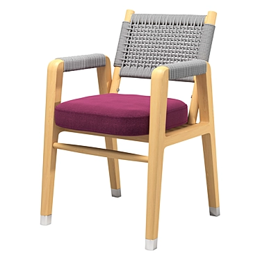 Ortigia Outdoor Chair: Stylish & Comfortable 3D model image 1 