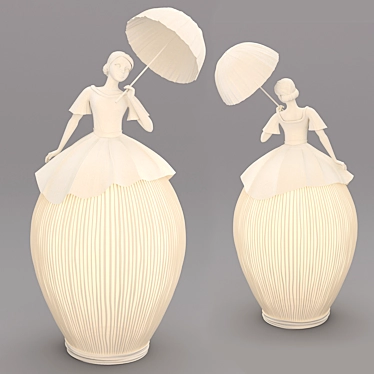 Dancing Umbrella Floor Lamp 3D model image 1 