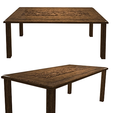 Elegant Classic Table 3D model image 1 