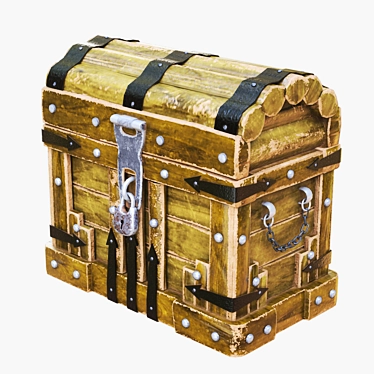 Vintage Treasure Chest 3D model image 1 