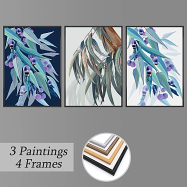 Versatile Set of Wall Paintings 3D model image 1 