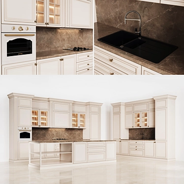 Elegant Extractor Hood 3D model image 1 