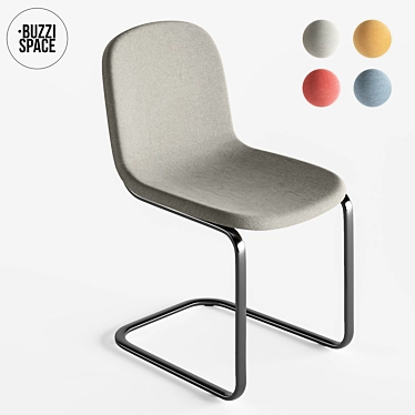 Spring-Like Bounce Chair: BuzziBounce by BuzziSpace 3D model image 1 