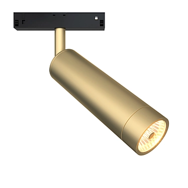Sleek Adjustable Track Lamp 3D model image 1 