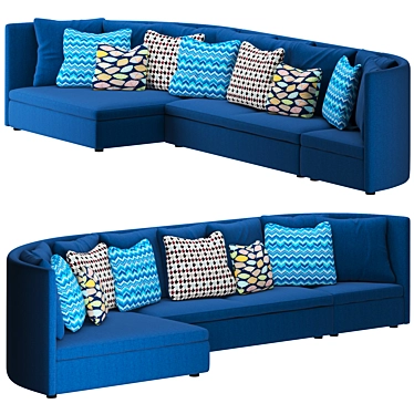 Luxurious Mangold Sofa 3D model image 1 