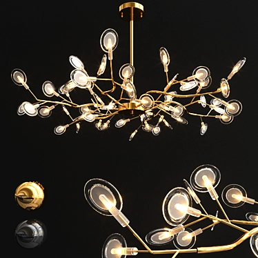 Sleek Firefly Chandelier: Modern Illumination 3D model image 1 