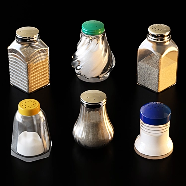 Elegant Salt Shaker Set 3D model image 1 