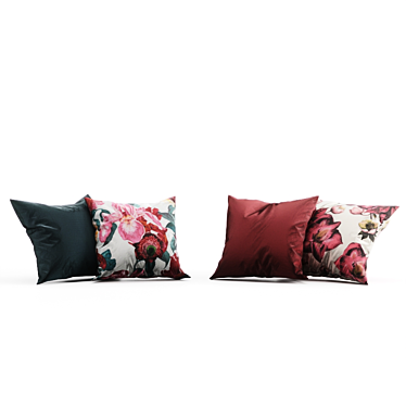 H&M Flower Power Pillow Set 3D model image 1 