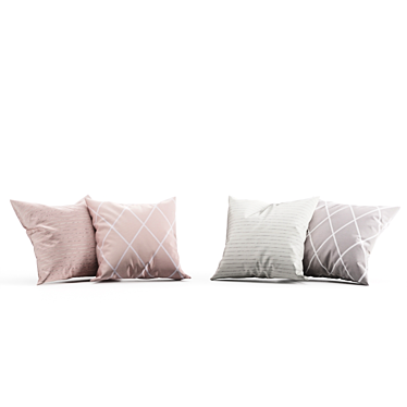 H&M Pastel Pillow Collection 3D model image 1 