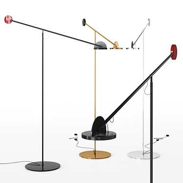 Sleek Copérnica P Floor Lamp by Marset 3D model image 1 