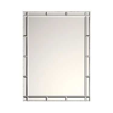 French Beveled Glass Mirror - Elegant Home Decor 3D model image 1 