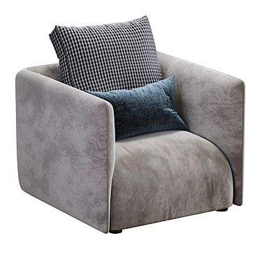 Lullaby Collection Armchair: Comfortable and Stylish 3D model image 1 
