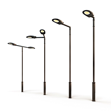 Alpina m Street Lamp - Elegant Outdoor Lighting 3D model image 1 