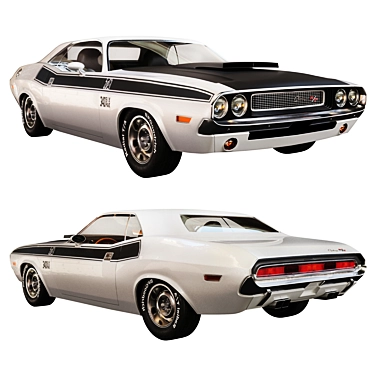 Classic Dodge Challenger 1970 3D model image 1 