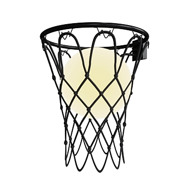 Mantra Basketball Wall Light | Modern Metal Design 3D model image 1 