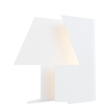Minimalist Metal Table Lamp with LED, 10W, Warm White Light 3D model image 1 