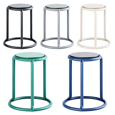 Sleek Champ Stool: Modern Design 3D model image 1 