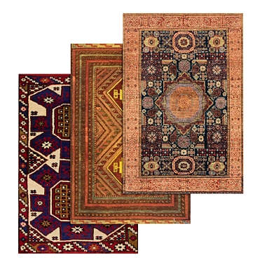 1967 Carpets Set - High-Quality Textures for Close and Far Shots 3D model image 1 