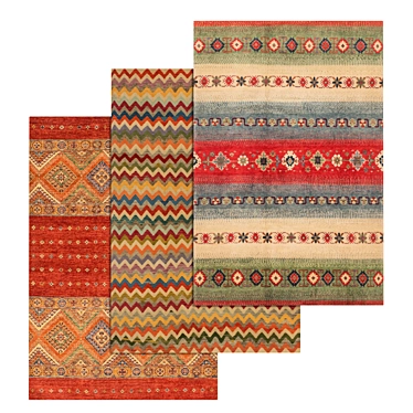 1969 Vintage Carpet Set 3D model image 1 